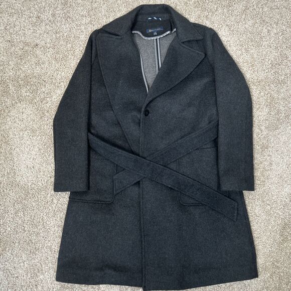 Brooks Brothers Coat Women's 4 Jacket Button Front Dark Grey‎ Coat Wool Blend - Picture 1 of 16